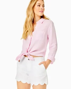 New 5" Buttercup Scallop Hem Short Women Bottoms