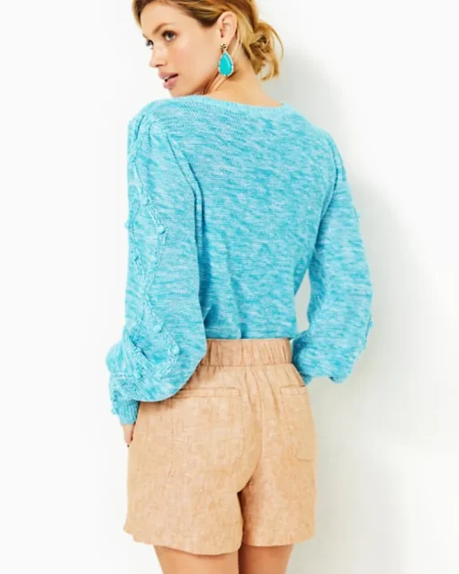 Cheap 4" Lilo Linen Short Women Bottoms