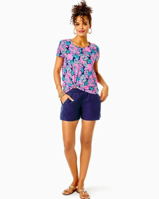Discount 4" Lilo Linen Short Women Bottoms