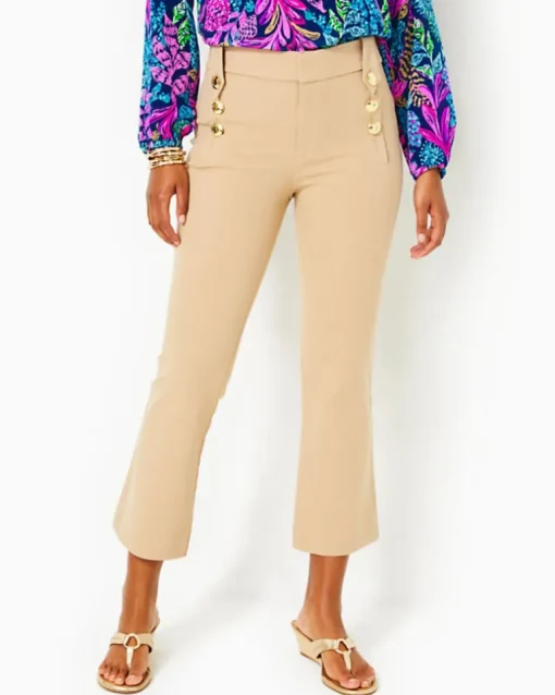 Cheap 27" Parrish Bi-Stretch Crop Flare Pant Women Bottoms