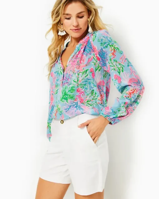 Flash Sale 7" Shara Mid-Rise Stretch Short Women Bottoms