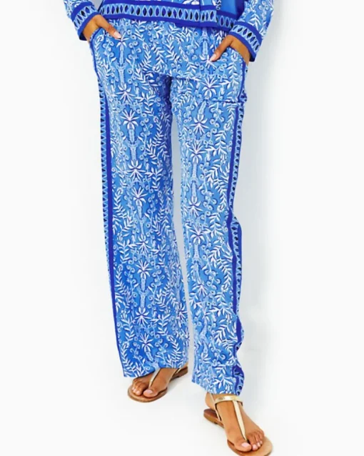 Cheap 33" Solay Silk Palazzo Pant Women Bottoms