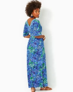 Hot Addison Elbow Sleeve Maxi Dress Women Dresses