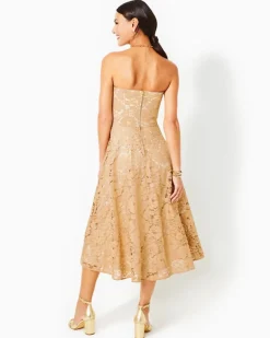 Hot Aubrianna Strapless Midi Dress Women Dresses