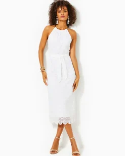 Best Bingham Lace Midi Dress Women Dresses