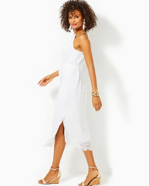 Best Bingham Lace Midi Dress Women Dresses