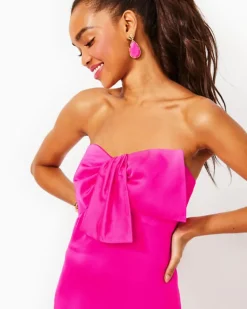 Shop Carlynn Satin Maxi Bow Dress Women Dresses
