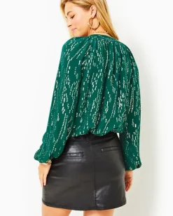 Cheap Colette Stretch Coated Skirt Women Bottoms