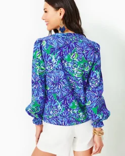 Sale Coulter Long Sleeve Cotton Top Women Tops