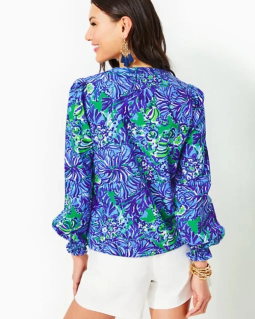 Sale Coulter Long Sleeve Cotton Top Women Tops