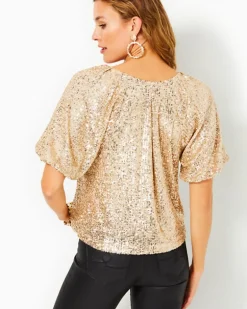 Flash Sale Cressida Sequin Knit Top Women Tops
