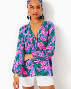 Hot Elsa Silk Top Women Tops