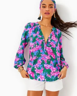 Hot Elsa Silk Top Women Tops