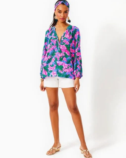 Hot Elsa Silk Top Women Tops