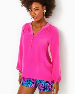 Hot Elsa Silk Top Women Tops