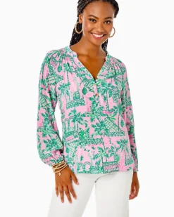 Outlet Elsa Silk Top Women Tops