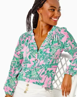 Outlet Elsa Silk Top Women Tops