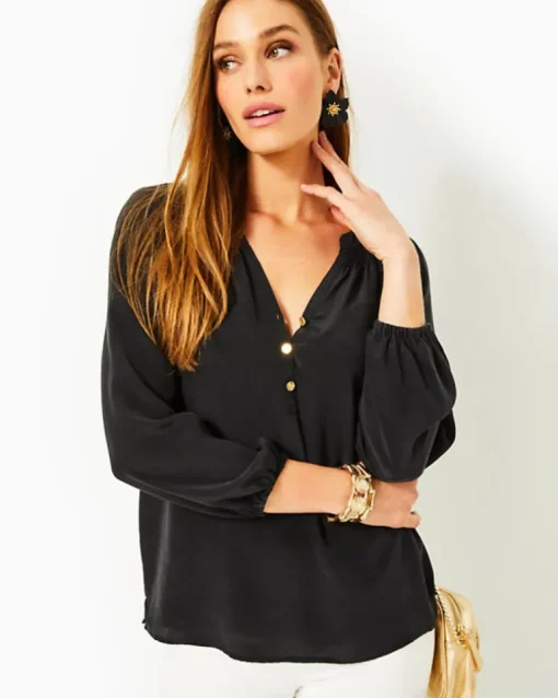 Fashion Elsa Silk Top Women Tops