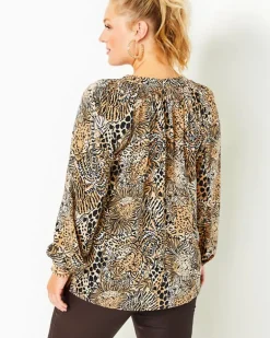 Best Elsa Silk Top Women Tops