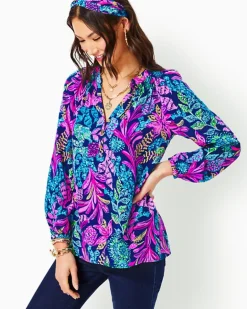 Discount Elsa Silk Top Women Tops