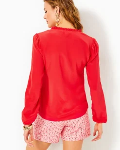Hot Giana Silk Top Women Tops