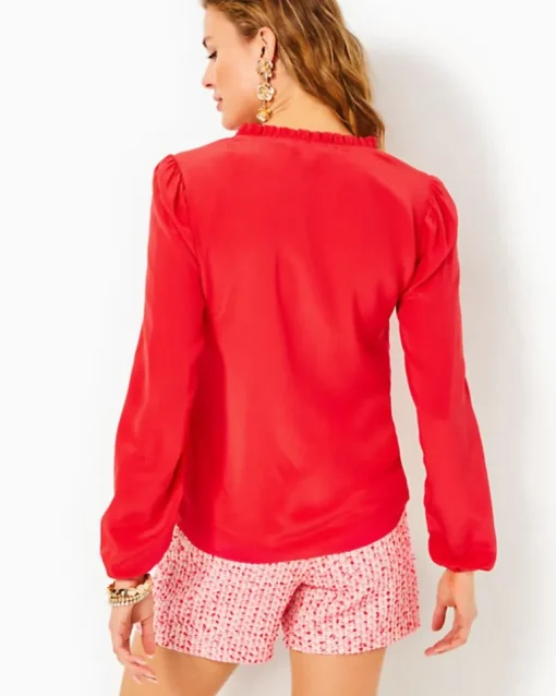 Hot Giana Silk Top Women Tops
