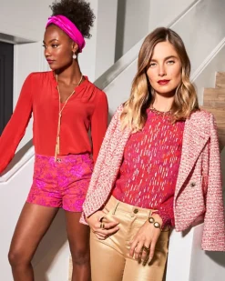 Hot Giana Silk Top Women Tops
