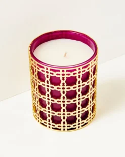 Flash Sale Glass Candle With Gold Caning Women Home Decor