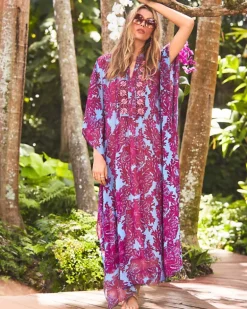 Store Julieta Embellished Maxi Caftan Women Dresses