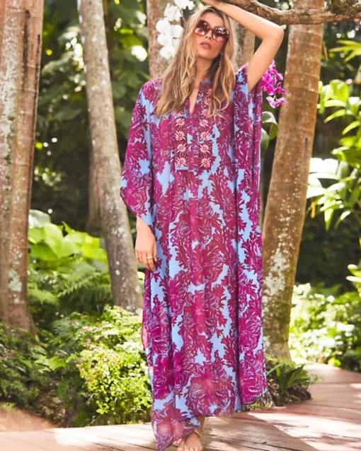 Store Julieta Embellished Maxi Caftan Women Dresses