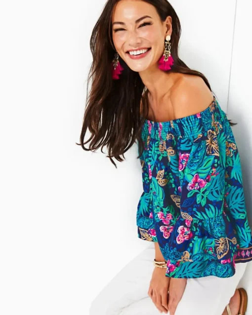 Discount Kaori Off-The-Shoulder Top Women Tops