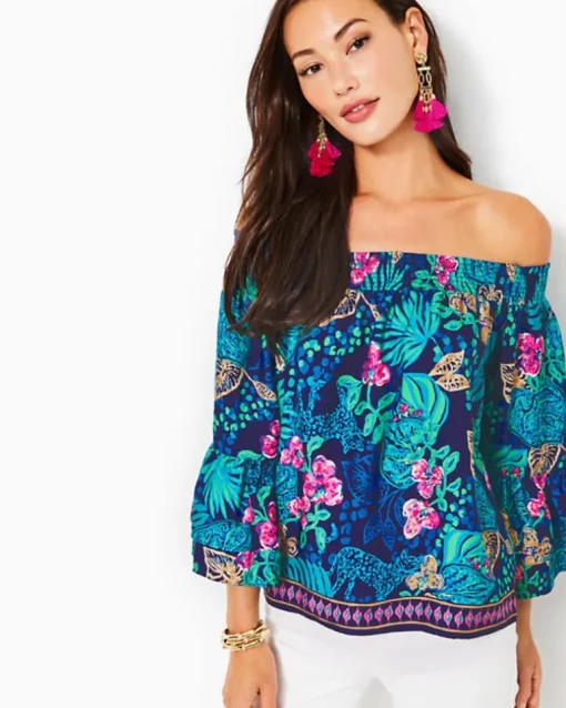 Discount Kaori Off-The-Shoulder Top Women Tops
