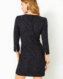 Shop Kolton 3/4 Sleeve Stretch Shift Dress Women Dresses