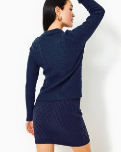 Flash Sale Lizona Polo Sweater Women Sweaters & Cardigans