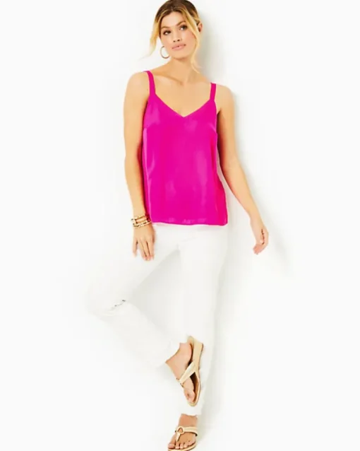 Hot Nadia Satin Cami Women Tops