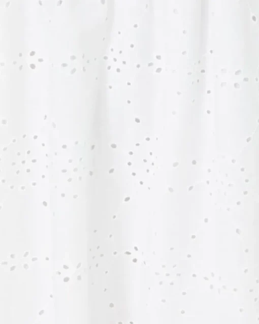 Online Nikole Strapless Eyelet Midi Dress Women Dresses
