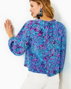 Discount Rilynn Long Sleeve Cotton Top Women Tops