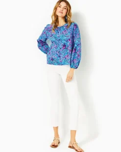 Discount Rilynn Long Sleeve Cotton Top Women Tops