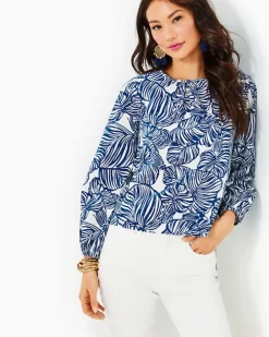 Discount Rilynn Long Sleeve Cotton Top Women Tops