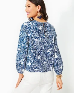 Discount Rilynn Long Sleeve Cotton Top Women Tops