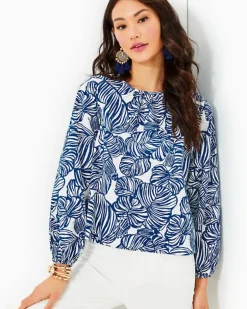 Discount Rilynn Long Sleeve Cotton Top Women Tops