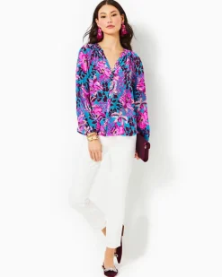 Online Saige Silk Top Women Tops