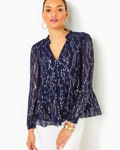 Fashion Sarita Silk Top Women Tops