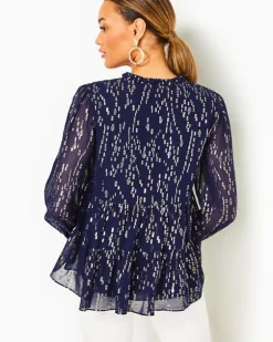 Fashion Sarita Silk Top Women Tops