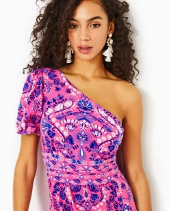 Clearance Solana One-Shoulder Maxi Dress Women Dresses