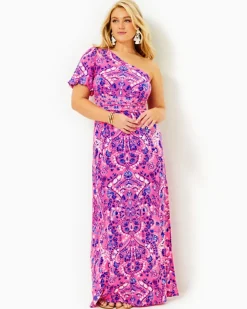 Clearance Solana One-Shoulder Maxi Dress Women Dresses