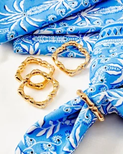 Best Sale Square Bamboo Napkin Rings Women Tabletop
