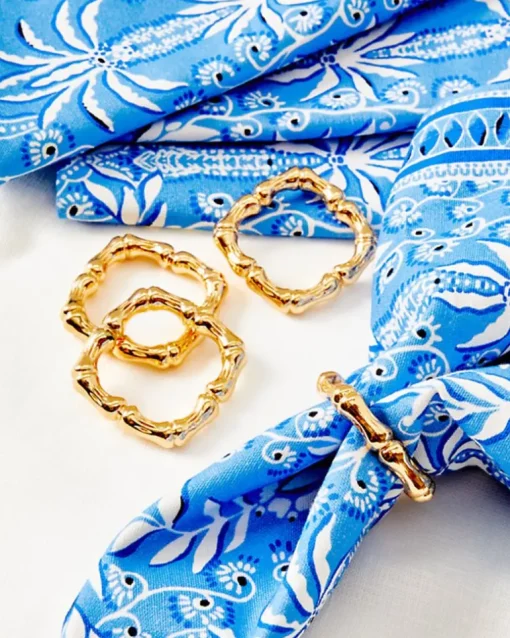 Best Sale Square Bamboo Napkin Rings Women Tabletop