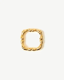 Best Sale Square Bamboo Napkin Rings Women Tabletop