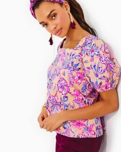 Discount Torrey Short Sleeve Stretch Cotton Top Women Tops